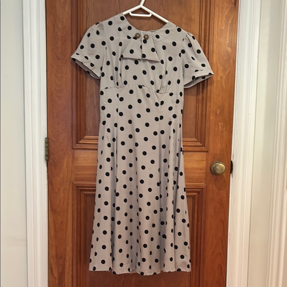 Polka Dot Short Sleeve Dress